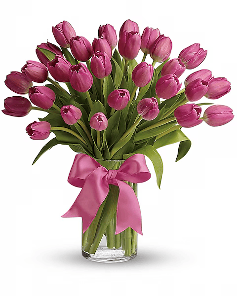 Pink tulips online flower delivery